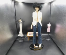 doug james white blouse jeans full view